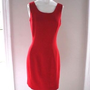 ICE CUBE BY MICHAEL RED CLASSIC CHIC mini SHEATH dress